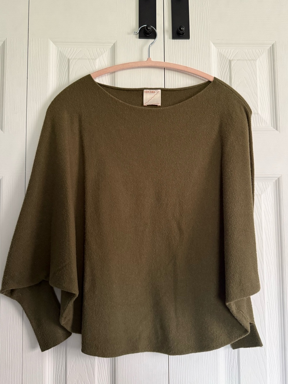 Kerisma Olive Green Dolman Sweater Top